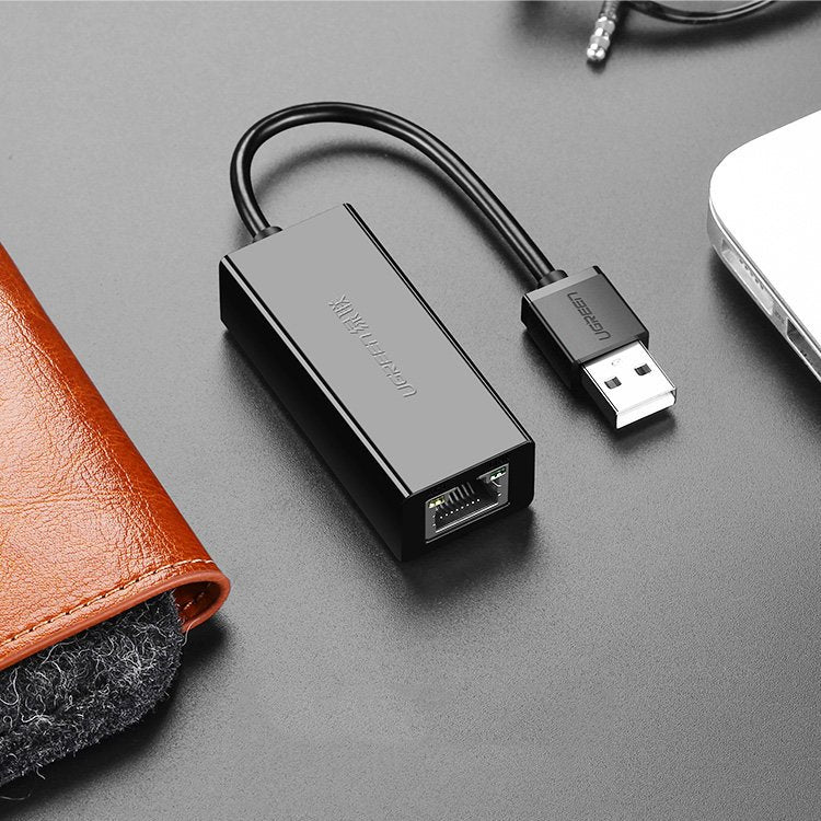 UGREEN CR110 Network Card, RJ45, USB, Black