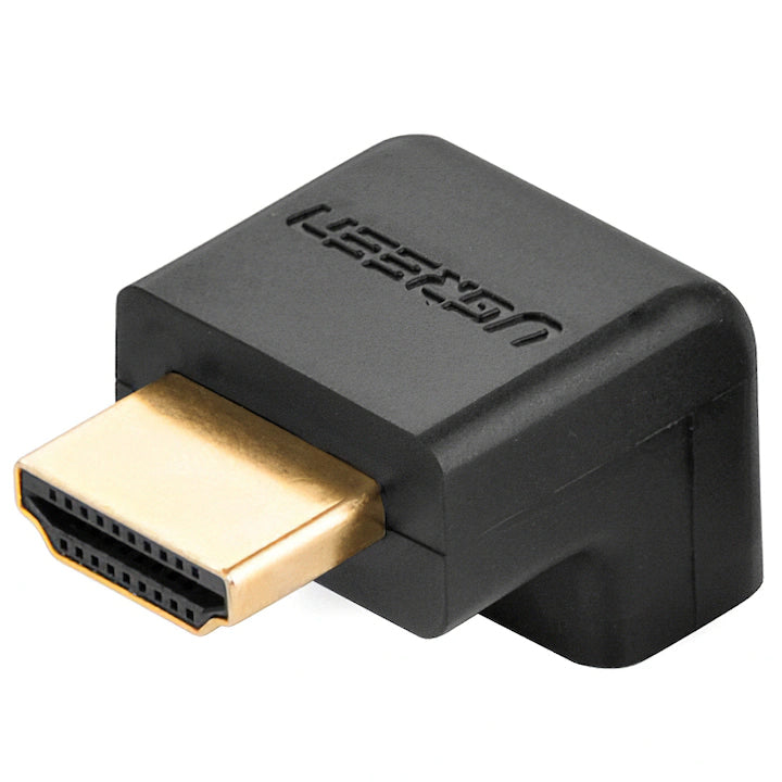Адаптер за видео UGREEN Angled, HDMI - HDMI, 4K, Черен