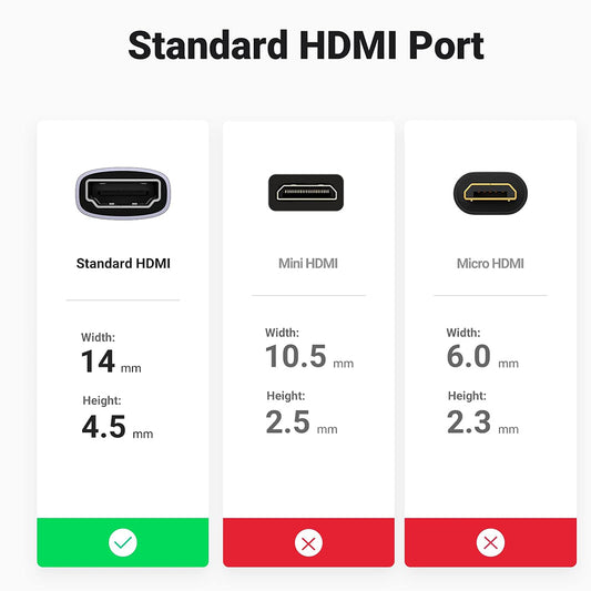 Видео адаптер UGREEN HD159 (90592), HDMI - HDMI, 8K, Сив
