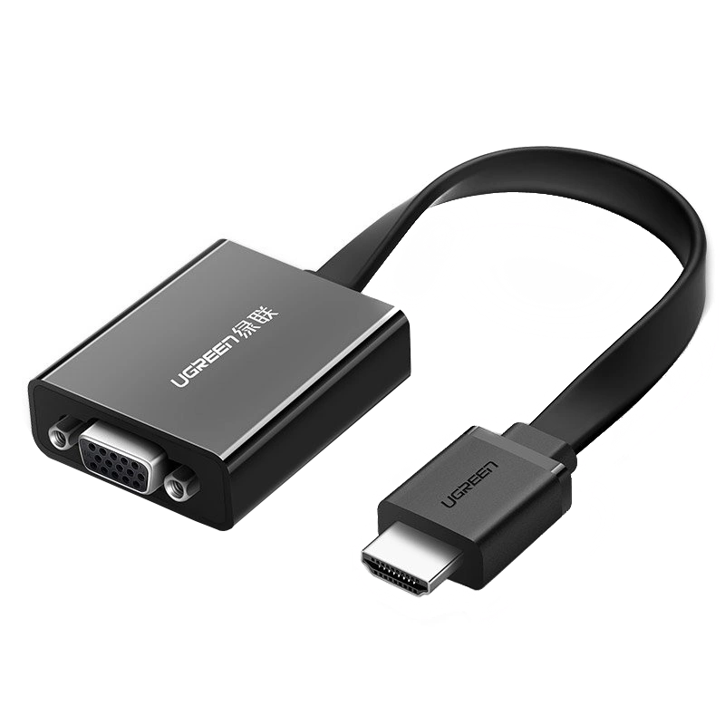 Видео адаптер UGREEN MM103 (40248), HDMI - VGA, 1080P, Черен
