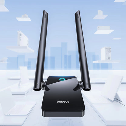 Безжичен адаптер Baseus FastJoy, двулентов, Wi-Fi 6, 1300Mbps, черен B01317600111-05 