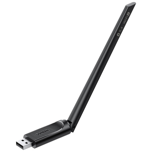 Адаптер Wireless UGREEN AX900 (75109), Dual Band, Wi-Fi 6, 600Mbps, Черен