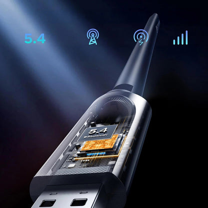 Адаптер Wireless UGREEN AX900 (75109), Dual Band, Wi-Fi 6, 600Mbps, Черен