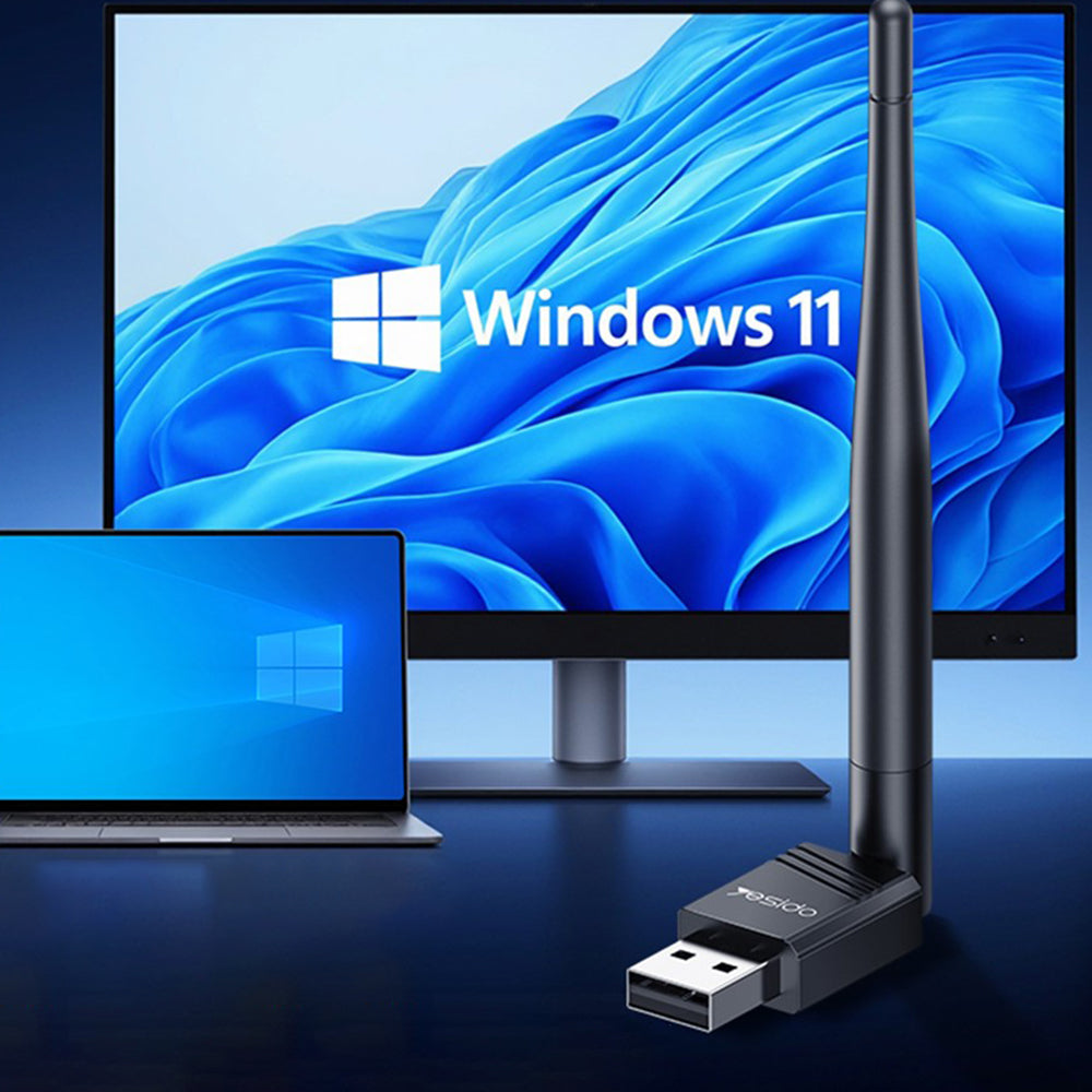 Безжичен адаптер Yesido WP11, 150Mbps, Черен