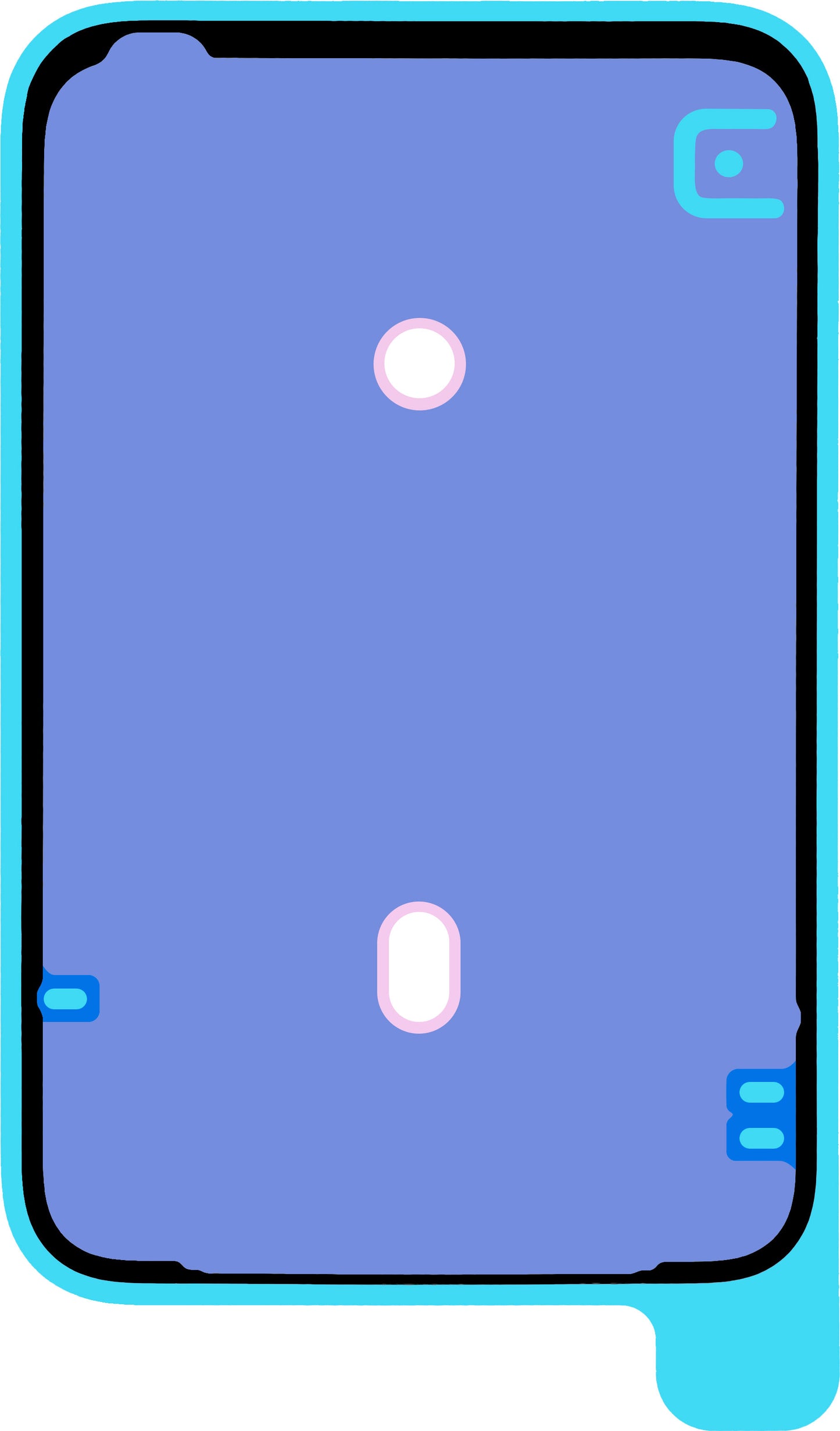 Лепило за заден капак на батерията Apple iPhone 17 Pro Max, Service Pack 923-12859