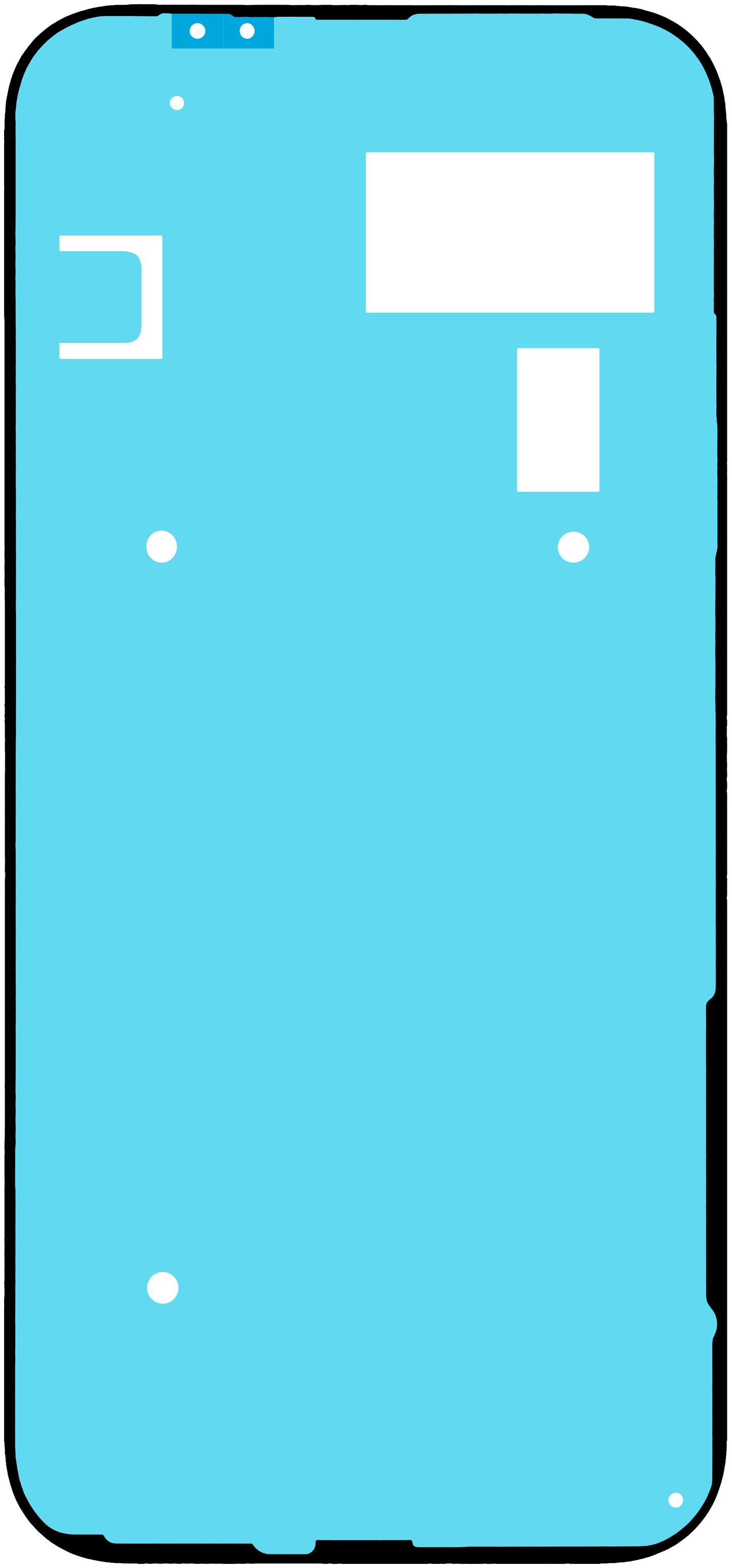 Лепило за заден капак на батерията Google Pixel 9a, Service Pack G806-12186-01