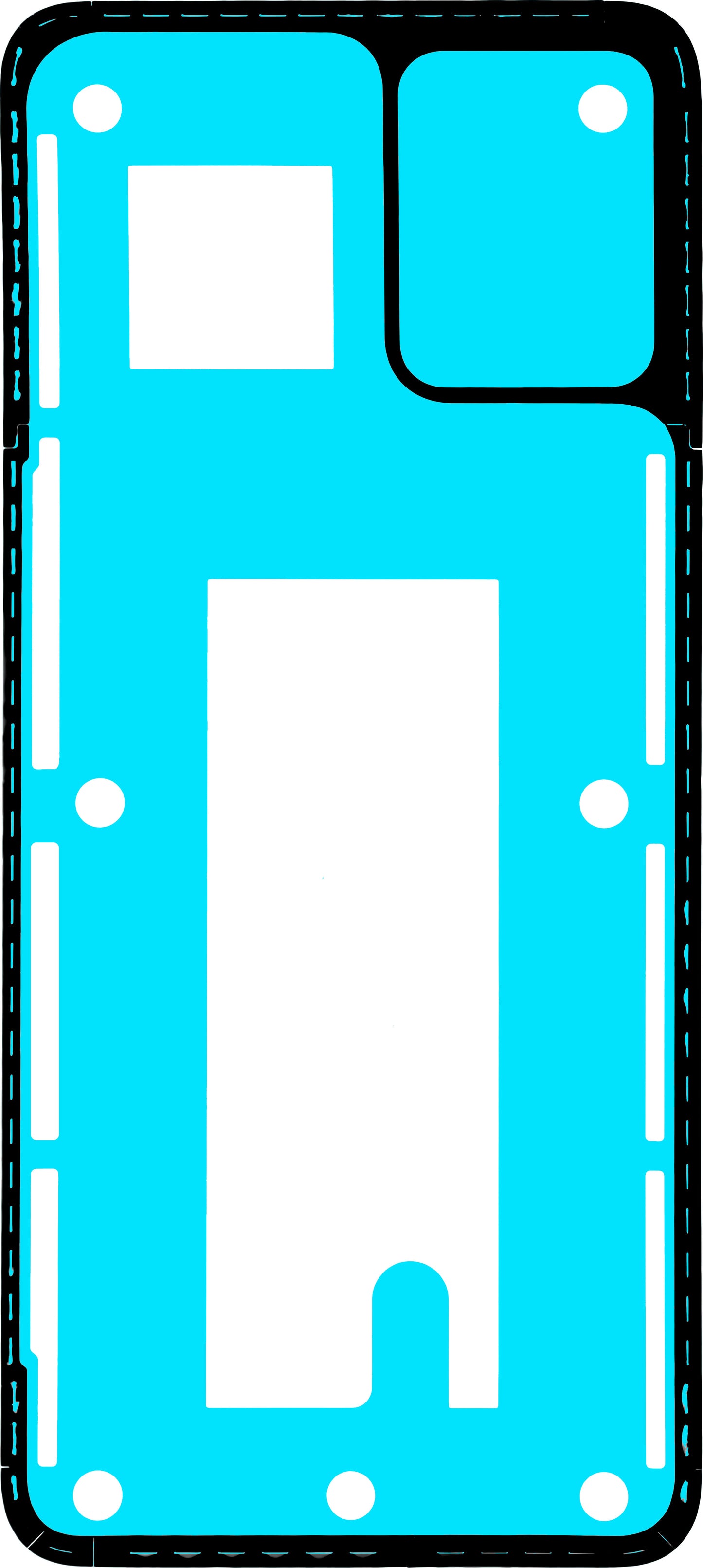 Лепило за заден капак на батерия Motorola Moto E13, Service Pack 5D78C23203
