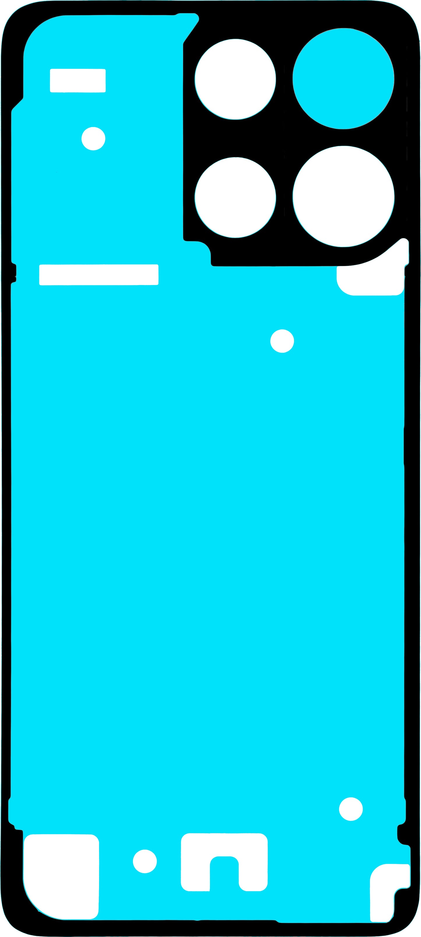 Лепило за заден капак на батерия Motorola Moto G15 / G15 Power, Service Pack 5948C29252
