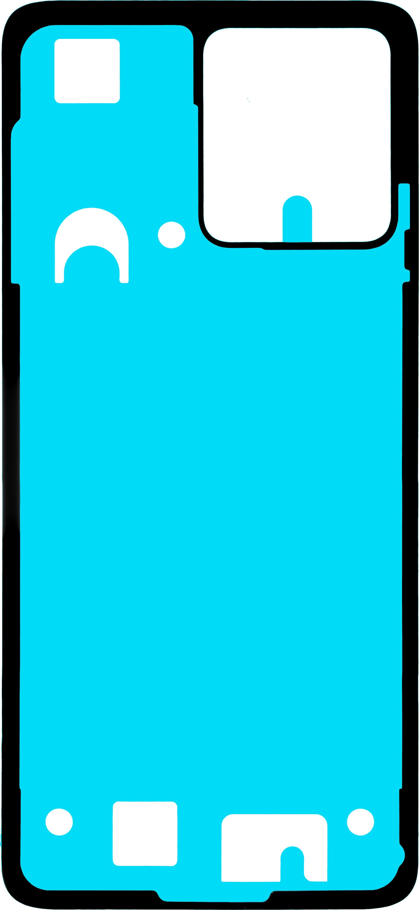 Лепило за заден капак на батерия Motorola Moto G84, Service Pack 5D78C24244