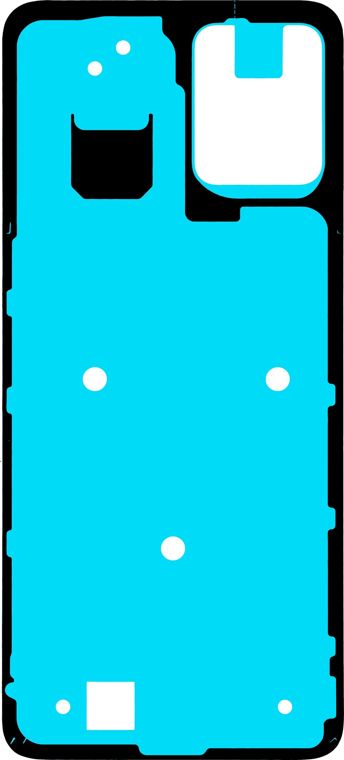 Лепило за заден капак на батерия Motorola Moto G23, Service Pack 5D78C22491