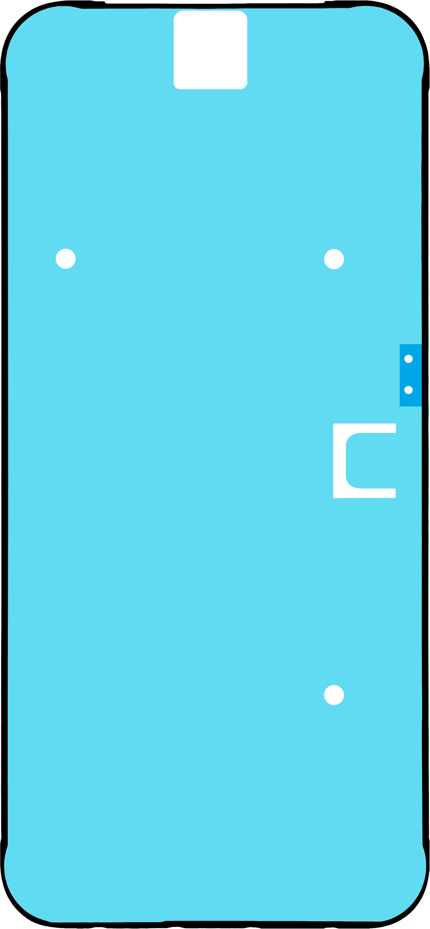 Google Pixel 8a Display Adhesive, Service Pack G806-12606-01