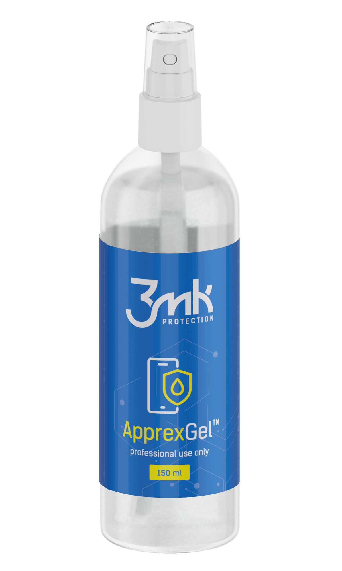 Гел разтвор 3MK ApprexGel за поставяне на защитно фолио от пластмаса / силикон, 150 мл