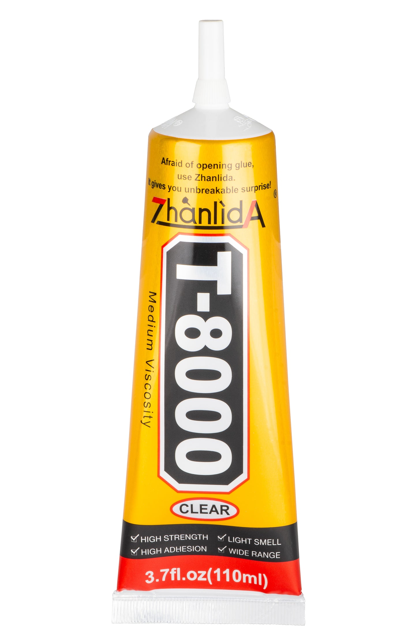 Течен лепило Zhanlida T-8000, 110ml, прозрачно
