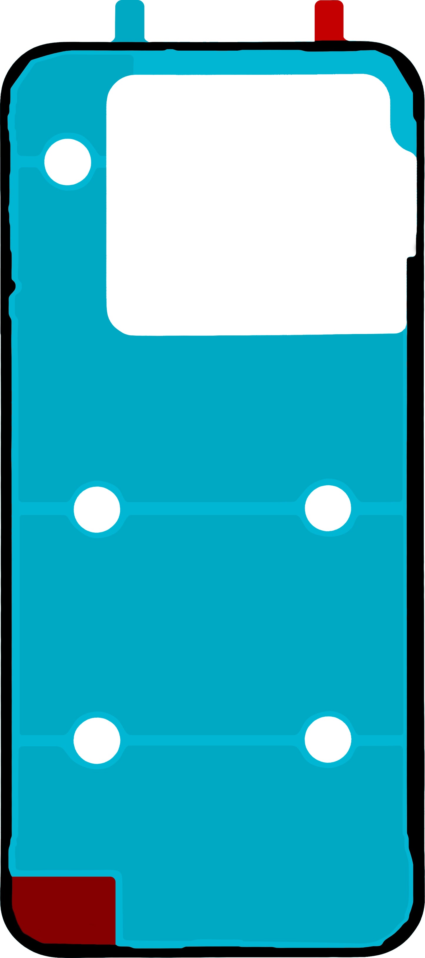 Лепило за заден капак на батерия Realme GT 8 Pro, Service Pack 612717000925