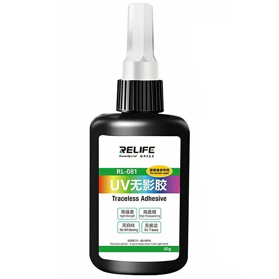 Течен UV лепило Relife RL-081 за UV защитно фолио за стъкло, 50ml