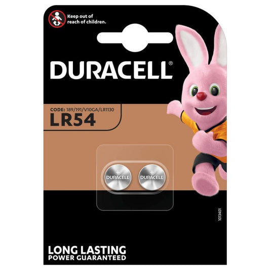 Батерия Duracell, LR54, комплект 2 броя