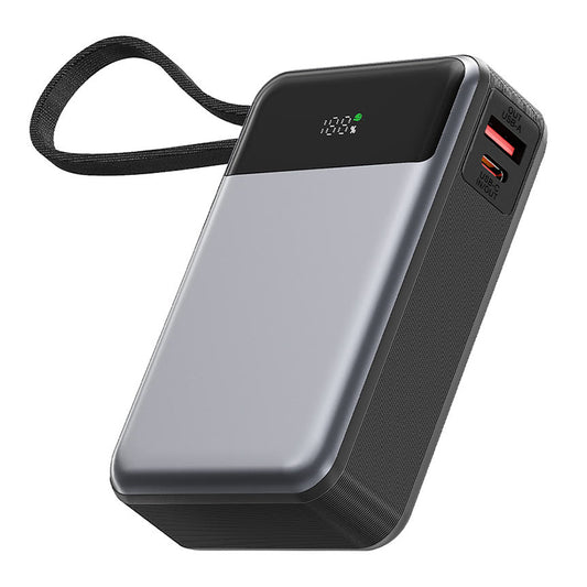 Външна батерия Acefast M21, 20000mAh, 65W, QC + PD, 1 x USB-A - 2 x USB-C, Черна