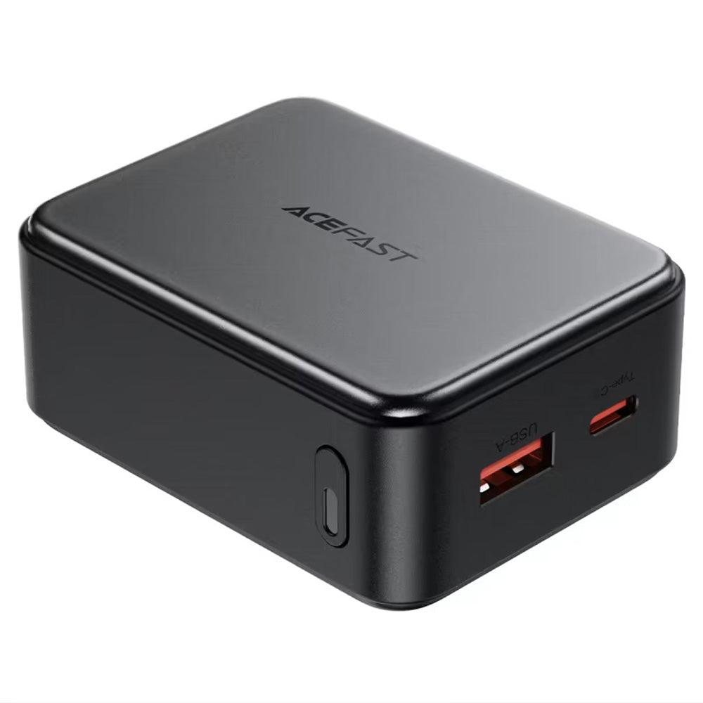 Acefast M28 External Battery, 10000mAh, 22.5W, QC + PD, 1 x USB-A - 2 x USB-C, Black
