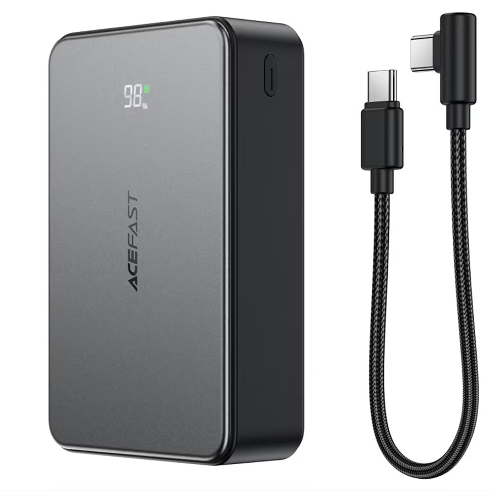 Външна батерия Acefast M29, 20000mAh, 22.5W, QC + PD, 1 x USB-A - 2 x USB-C, Черна