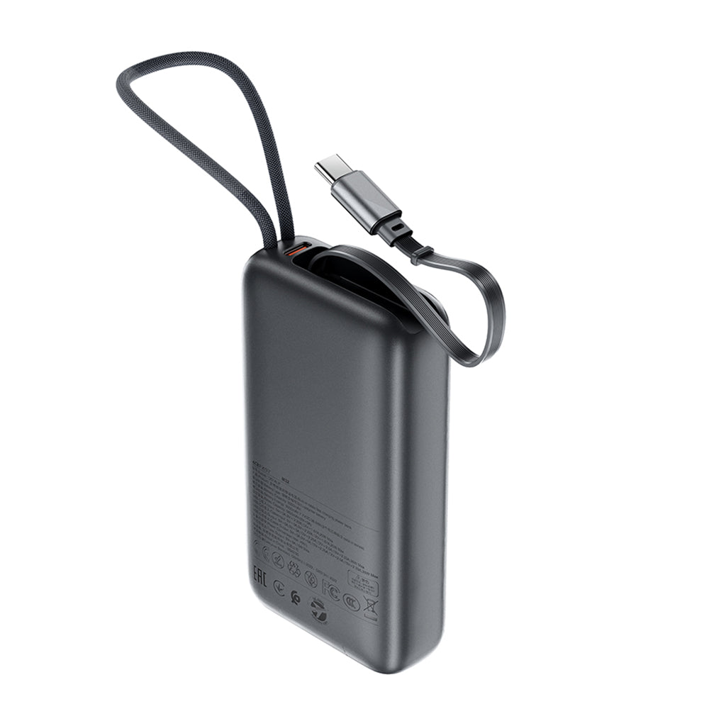 Външна батерия Acefast M32, 10000mAh, 35W, PD, 2 x USB-C, Сив