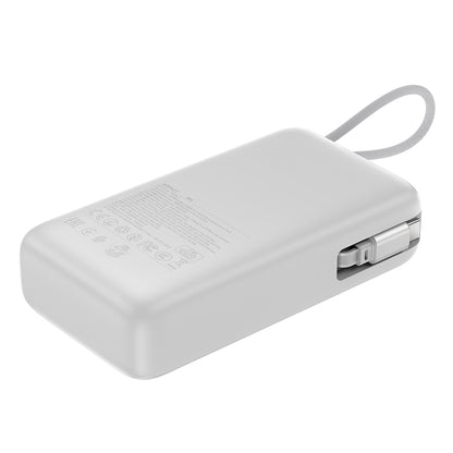 Външна батерия Acefast M34, 20000mAh, 45W, QC + PD, 1 x USB-A - 2 x USB-C, Сребриста