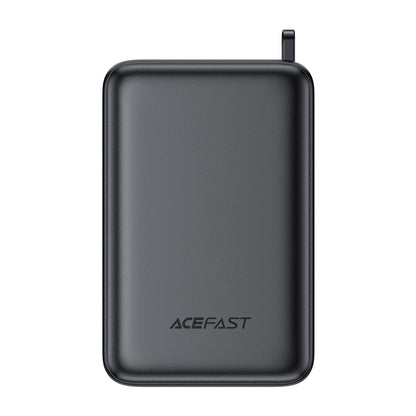 Външна батерия Acefast M4, 20000mAh, 67W, PD + QI, 1 x USB-A - 2 x USB-C, черна