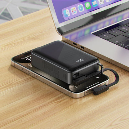 Външна батерия Acefast M4, 20000mAh, 67W, PD, 1 x USB-A - 2 x USB-C, Черна