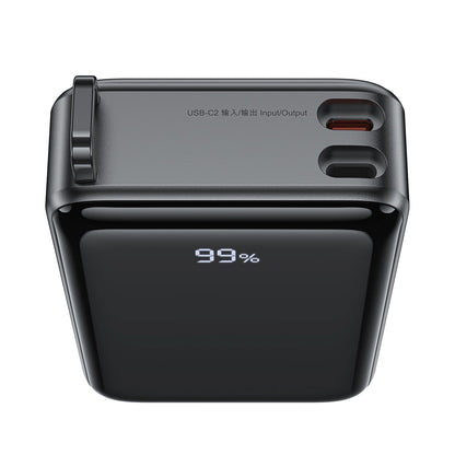 Външна батерия Acefast M4, 20000mAh, 67W, PD, 1 x USB-A - 2 x USB-C, Черна