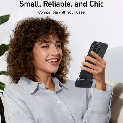 Външна батерия Anker Nano, 5000mAh, 22.5W, PD, 2 x USB-C, Черна A1653H11