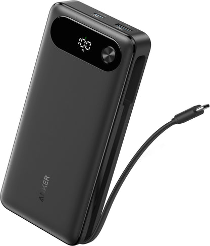 Външна батерия Anker PowerCore, 20000mAh, 87W, QC + PD, 1 x USB-A - 2 x USB-C, Черна A1383H11