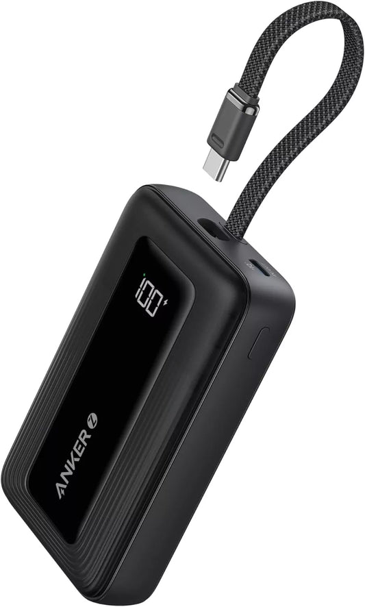 Външна батерия Anker Zolo, 20000mAh, 30W, QC + PD, 1 x USB-A - 2 x USB-C, Черна A1689H11