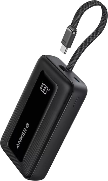 Външна батерия Anker Zolo, 20000mAh, 30W, QC + PD, 1 x USB-A - 2 x USB-C, Черна, Реупакована A1689H11