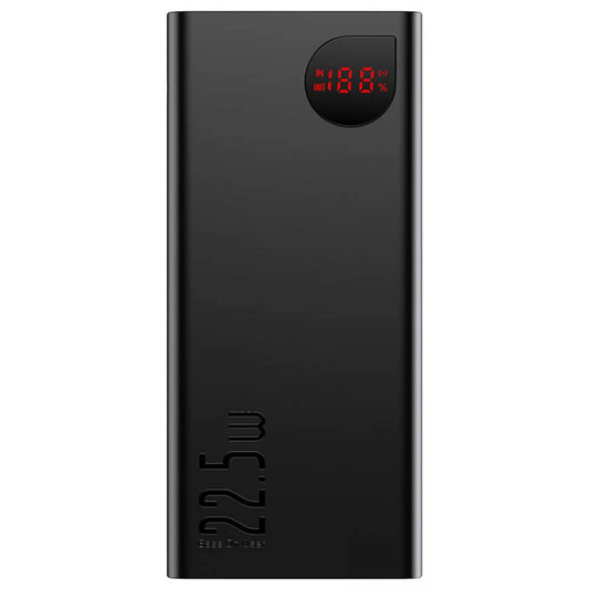 Външна батерия Baseus Adaman, 20000mAh, 22.5W, QC + PD, 1 x USB-C - 2 x USB-A, Черна PPAD070101