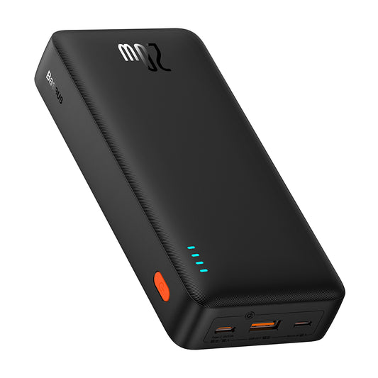 Външна батерия Baseus Airpow, 20000mAh, 20W, QC + PD, 1 x USB-A - 1 x USB-C, Черна P10022804113-00