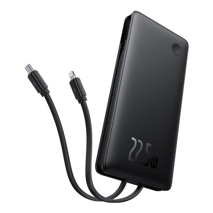 Външна батерия Baseus Airpow Lite, 10000mAh, 22.5W, QC + PD, 1 x Lightning - 1 x USB-A - 2 x USB-C, Черна P10067501123-00