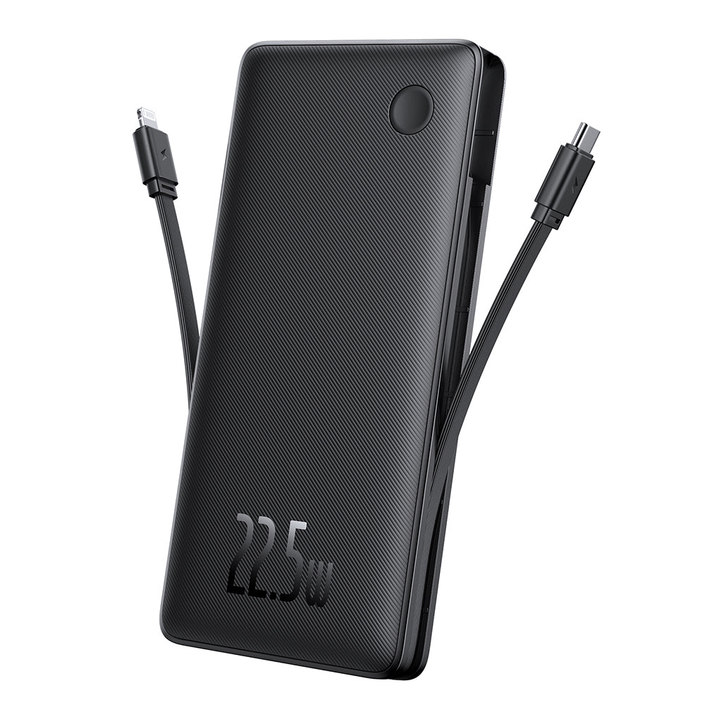 Външна батерия Baseus Airpow Lite, 10000mAh, 22.5W, QC + PD, 1 x Lightning - 1 x USB-A - 2 x USB-C, Черна P10067501123-00