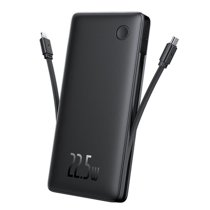 Външна батерия Baseus Airpow Lite, 10000mAh, 22.5W, QC + PD, 1 x Lightning - 1 x USB-A - 2 x USB-C, Черна P10067501123-00