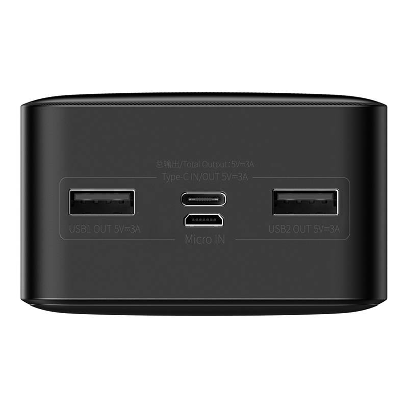 Външна батерия Baseus Bipow, 30000mAh, 15W, 1 x USB-C - 2 x USB-A, черна PPBD05050201 