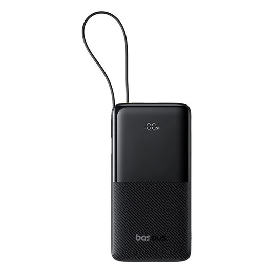 Външна батерия Baseus Bipow 2, 10000mAh, 20W, QC + PD, 1 x USB-A - 2 x USB-C, Черна P10077101113-00