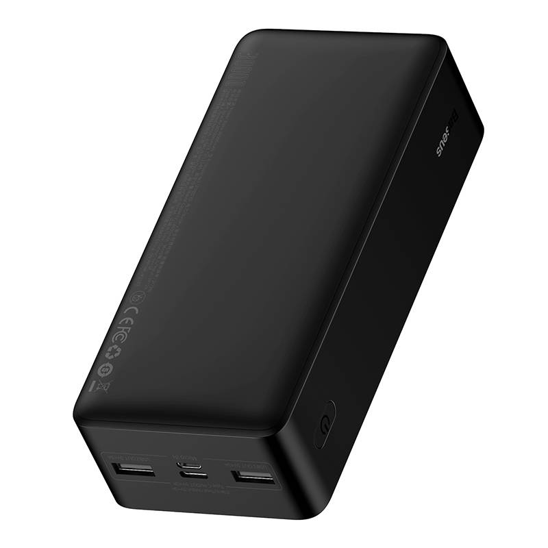 Външна батерия Baseus Bipow, 30000mAh, 15W, 1 x USB-C - 2 x USB-A, черна PPBD05050201 