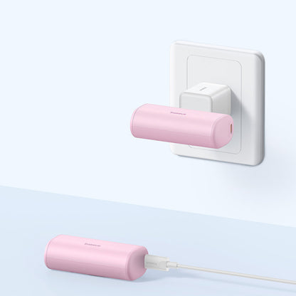 Външна батерия Baseus Compact, 5000mAh, 20W, PD, 2 x USB-C, Розова P10068306413-00
