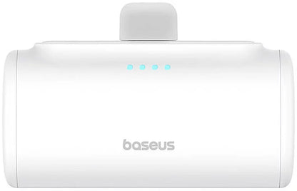 Външна батерия Baseus Compact, 5000mAh, 20W, PD, 1 x Lightning - 1 x USB-C, Бяла P10068307213-00