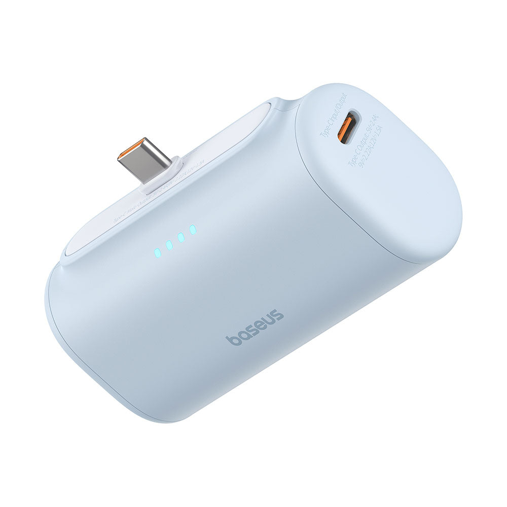 Външна батерия Baseus Compact, 5000mAh, 20W, PD, 2 x USB-C, Синя P10068306313-00