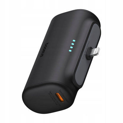 Външна батерия Baseus Compact, 5000mAh, 20W, PD, 1 x Lightning - 1 x USB-C, Черна P10068307113-00