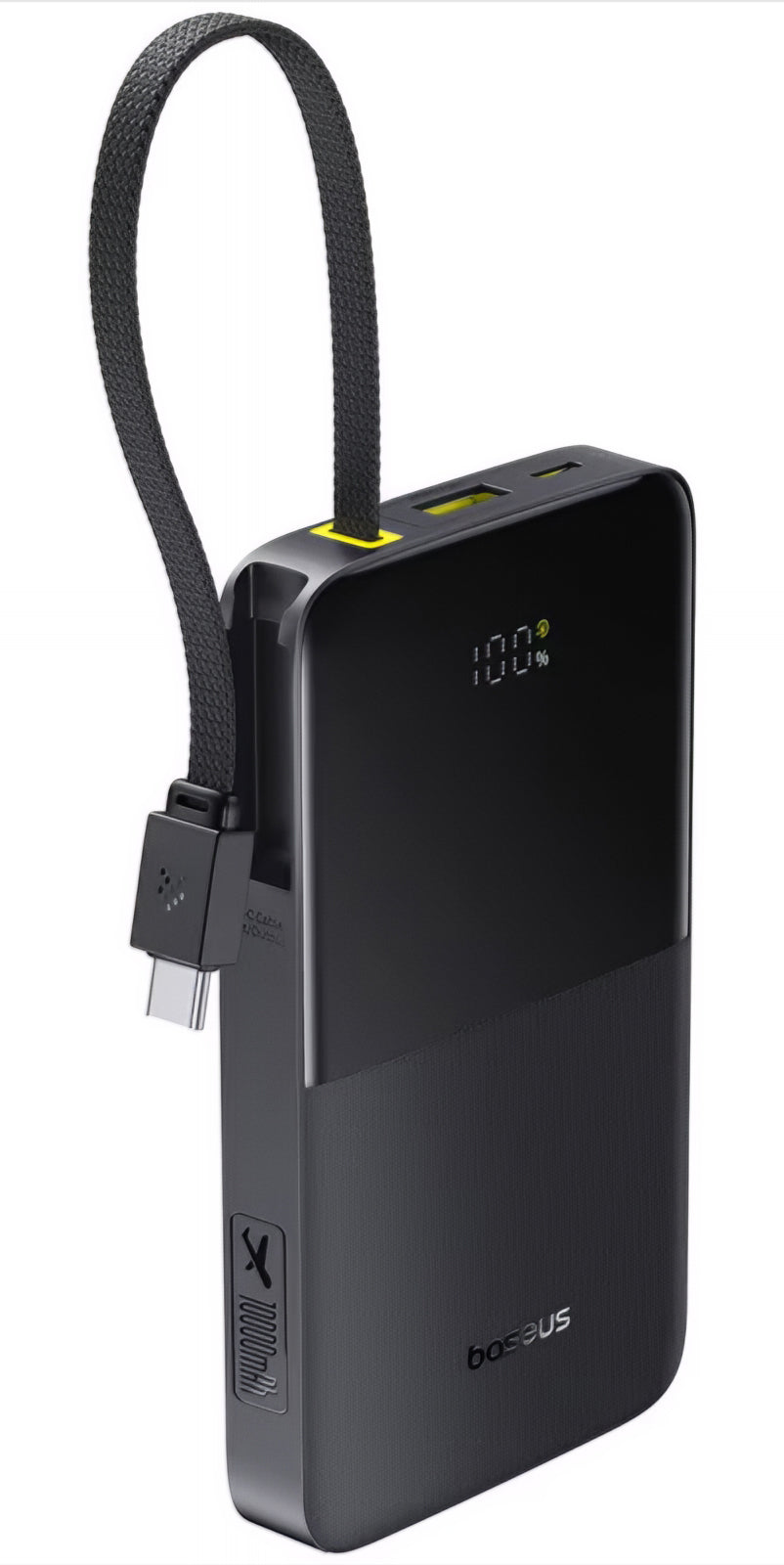 Външна батерия Baseus EnerFill Bipow2 Pro, 10000mAh, 22.5W, QC + PD, 1 x USB-A - 2 x USB-C, Черна E0027600