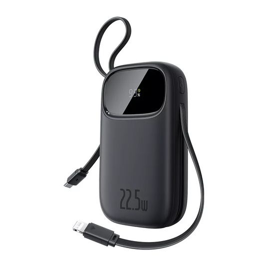 Външна батерия Baseus EnerFill FC31, 20000mAh, 22.5W, QC + PD, 1 x Lightning - 1 x USB-A - 2 x USB-C, Черна P10082107123-00