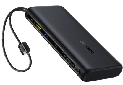 Външна батерия Baseus EnerFill FC41, 20000mAh, 100W, QC + PD, 1 x USB-A - 3 x USB-C, Черна E0028N03