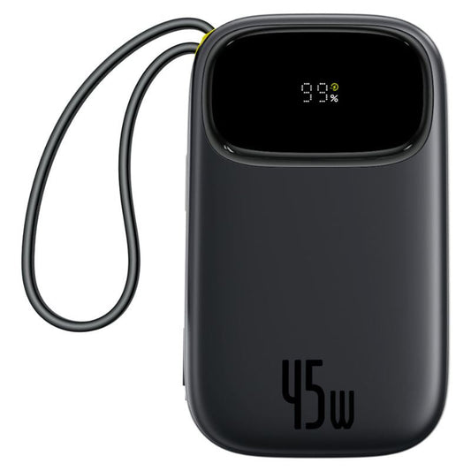 Външна батерия Baseus EnerFill FC31 Qpow 3, 10000mAh, 45W, QC + PD, 1 x USB-A - 3 x USB-C, Черна P10082102123-00