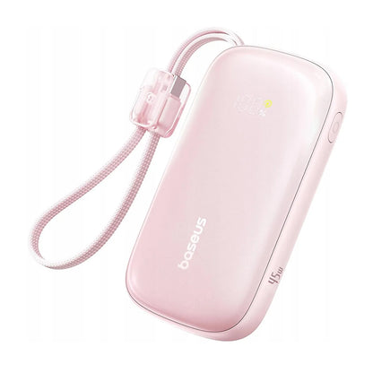 Външна батерия Baseus EnerFill FC21 Qpow 3 Ultra, 10000mAh, 45W, QC + PD, 1 x USB-A - 1 x USB-C, Розов E0027Q02