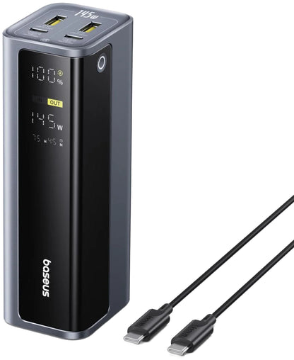 Външна батерия Baseus EnerGeek GP12, 20800mAh, 145W, QC + PD, 2 x USB-A - 2 x USB-C, Сива P10082109813-00